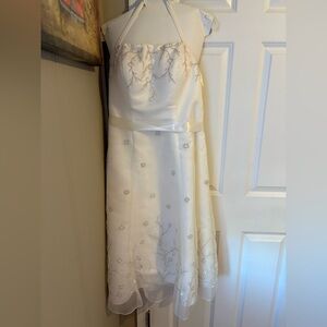David's Bridal Ivory Dress